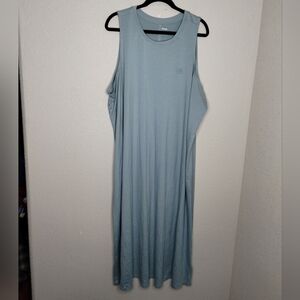 Roots Canada Light Blue Midi Tank Dress Women's Size 3X